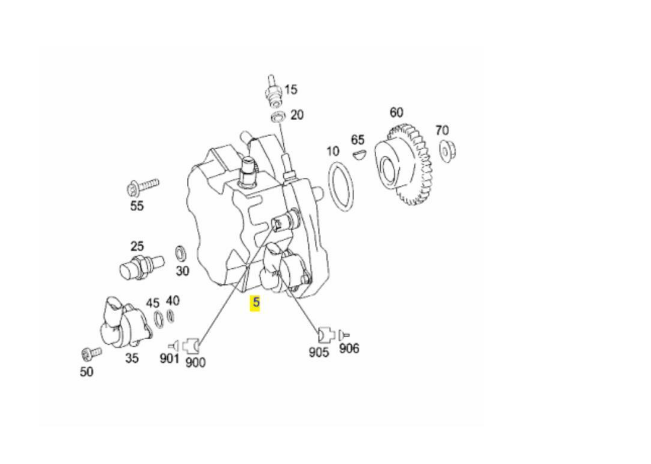 A6420700201 MERCEDES OM642 ENGINE HIGH PRESSURE INJECTION PUMP GENUINE NEW