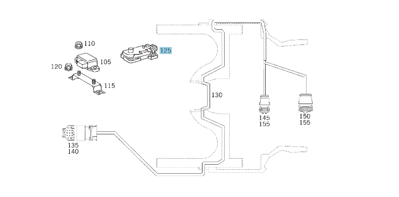 A0005426518 MERCEDES W140 210 208 215 168 R129 TURN RATE SENSOR GENUINE NEW