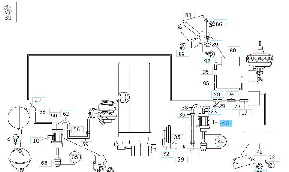 A0005450427 MERCEDES OM611 612 PRESSURE TRANSDUCER V30-63-0039 VEMO NEW