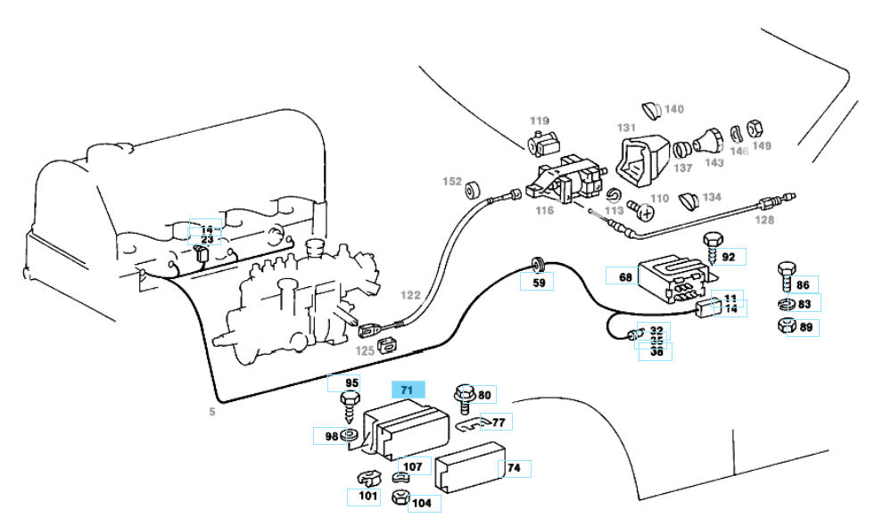 A0015459832 MERCEDES W123 W124 W126 460 601 602 PRE GLOW TIME RELAY GENUINE NEW