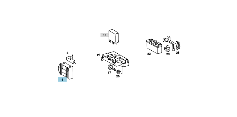 A0075451532 MERCEDES W107 W124 W126 MSG CONTROL UNIT GENUINE NEW