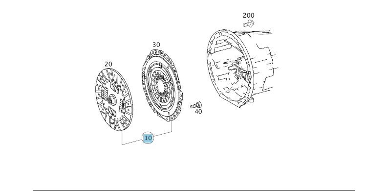 A0192509501 MERCEDES W203 W204 S203 S204 W211 CLUTCH KIT GENUINE NEW
