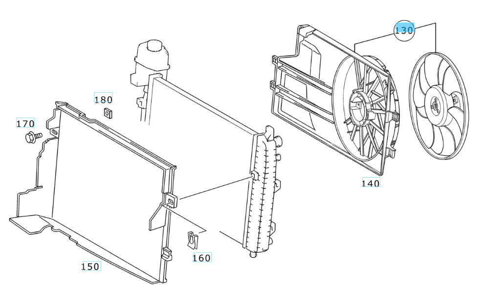 A1685000193 MERCEDES W168 BLOWER 300W GENUINE NEW