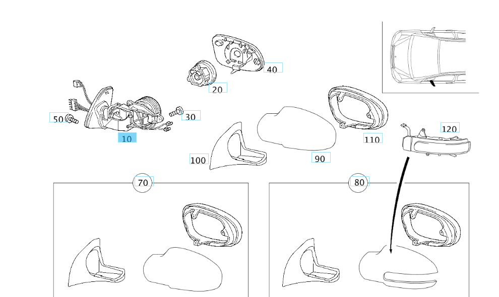 A1688101376 MERCEDES 168 FRAME GENUINE NEW
