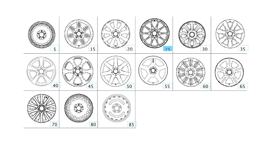 A1694012702 9782 MERCEDES W169 W245 5-HOLE DISK WHEEL GENUINE NEW