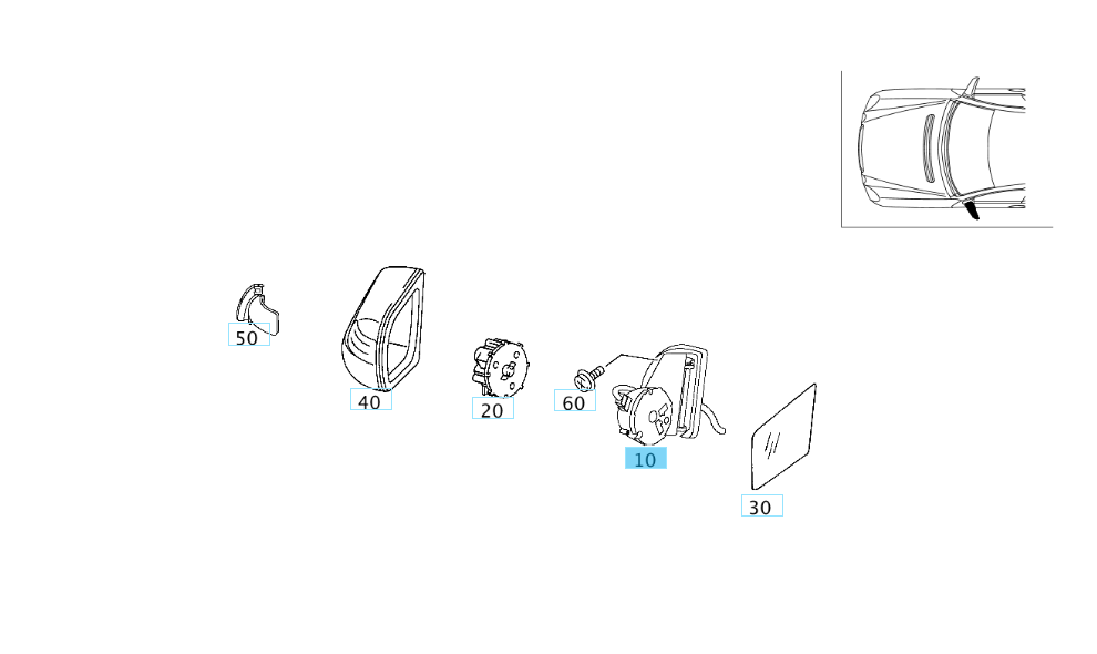 A2108100176 MERCEDES 210 FRAME GENUINE NEW