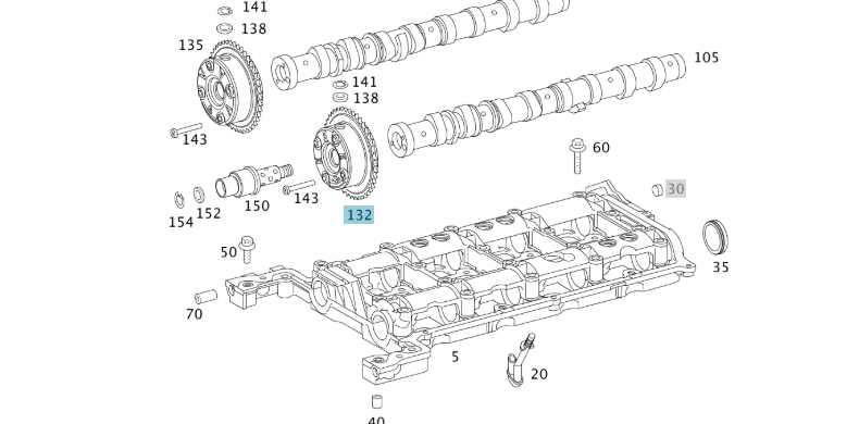 A2710500800 MERCEDES M271 CAMSHAFT ADJUSTER GENUINE NEW