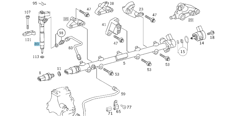 A6130700987 MERCEDES OM611 OM612 INJECTOR NOZZLES X4 BOSCH 0 445 110 120 NEW