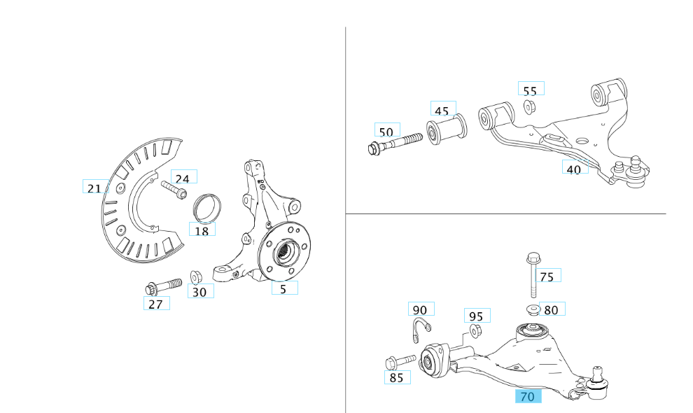 A6393301501 MERCEDES W639 VITO CONTROL ARM RIGHT FRONT VAICO V30-2615 NEW