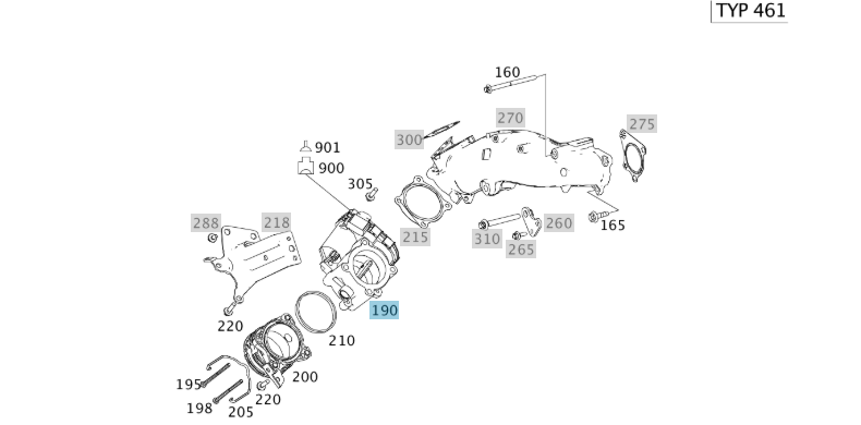 A6420900270 MERCEDES OM642 INTAKE AIR THROTTLE BOSCH 0 281 002 894 NEW