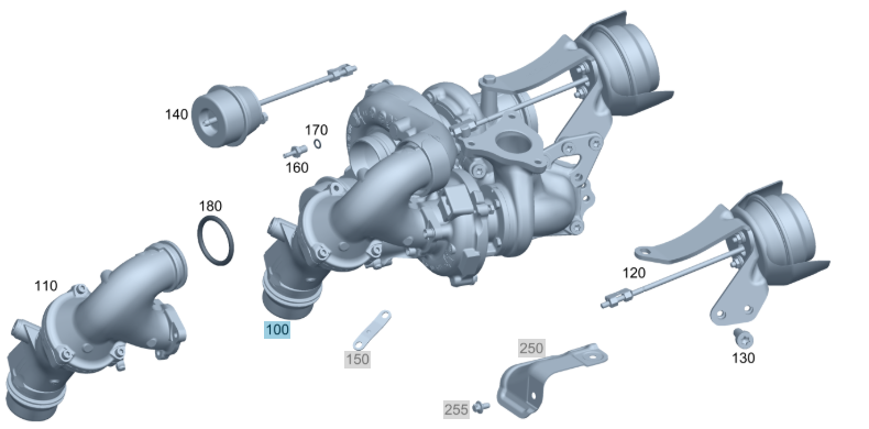 A6510901786 MERCEDES TURBO GENUINE NEW