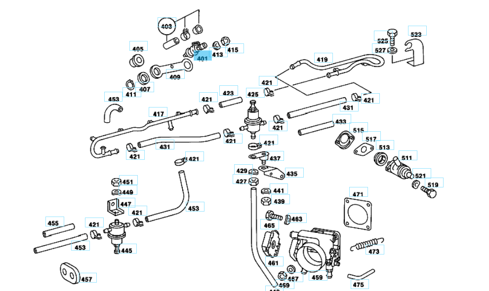 A0000783523 MERCEDES 110 114 INJECTION NOZZLE GENUINE NEW