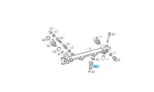 A0000788123 MERCEDES 111 INJECTION NOZZLE GENUINE NEW