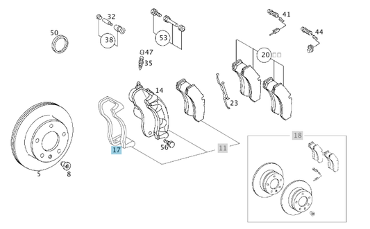 A0004211406 MERCEDES 730 732 741 904 CARRIER GENUINE NEW