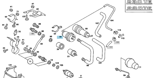 A0004760121 MERCEDES R107 W123 W460 W461 ACCUMULATOR BOSCH 0 438 170 004 NEW