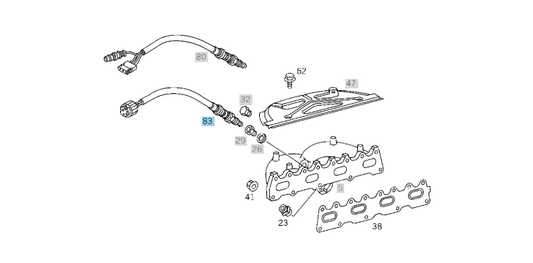 A0005406117 MERCEDES M111 OXYGEN SENSOR SENDER UNIT GENUINE NEW