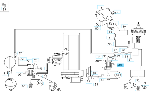 A0005450427 MERCEDES OM611 612 PRESSURE TRANSDUCER V30-63-0039 VEMO NEW