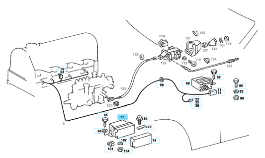 A0015459832 MERCEDES W123 W124 W126 460 601 602 PRE GLOW TIME RELAY GENUINE NEW