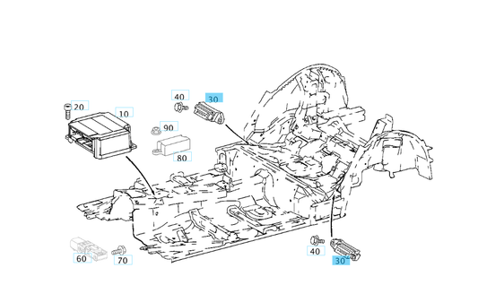 A0018204426 MERCEDES W203 W209 CONTROL UNIT GENUINE NEW
