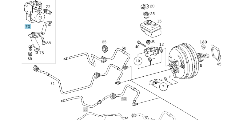 A0044314712 MERCEDES W215 W220 ABS PUMP AND CONTROL MODULE GENUINE NEW