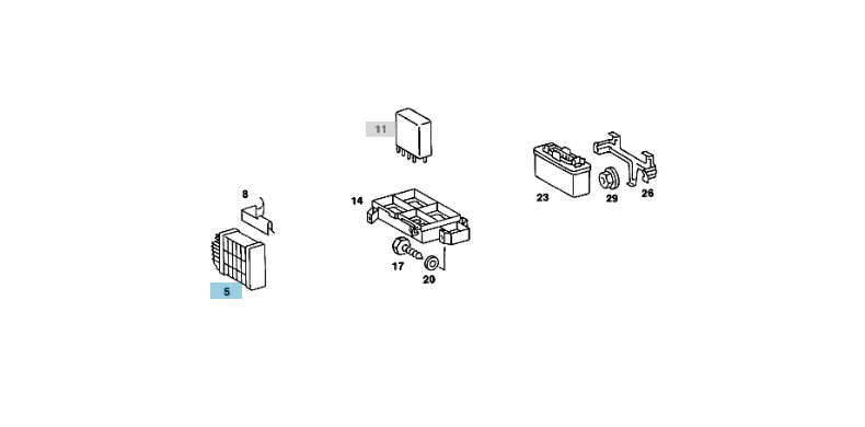 A0055455732 MERCEDES W107 W124 W126 KE CONTROL UNIT GENUINE NEW