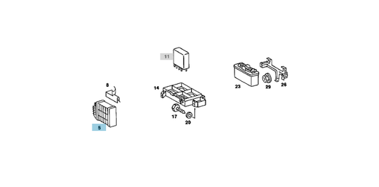 A0055455732 MERCEDES W107 W124 W126 KE CONTROL UNIT GENUINE NEW