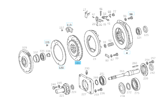 A0072502803 MERCEDES 814, 1017, 1217, 1417, 1617 CLUTCH DISC LUK NEW 333002010