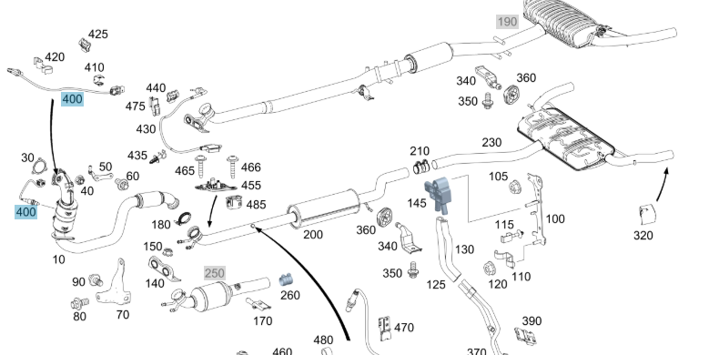 A0075426318 MERCEDES W217 W222 R231 LAMDA SENSOR GENUINE NEW