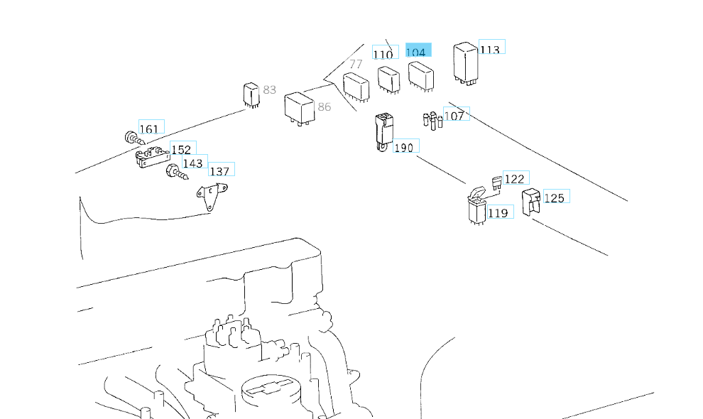 A0075459632 MERCEDES W124 463 CONTROL UNIT GENUINE NEW