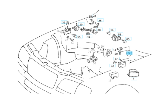 A0125458832 MERCEDES W202 CONTROL UNIT GENUINE NEW