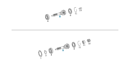 A1242603620 MERCEDES GM 717 DRIVE SHAFT GENUINE NEW