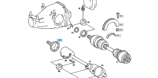 A1243503545 MERCEDES W123 126 107 REAR AXLE FLANGE INSIDE GENUINE NEW