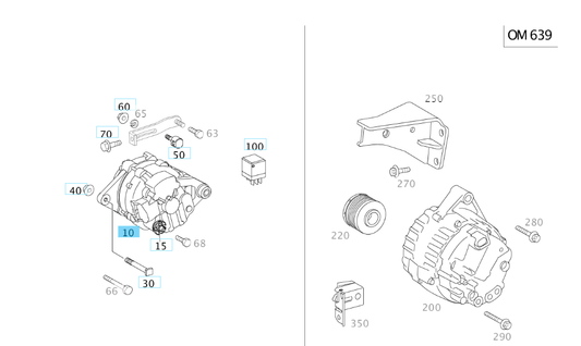 A1351540202 SMART FORFOUR 454 ALTERNATOR GENUINE NEW