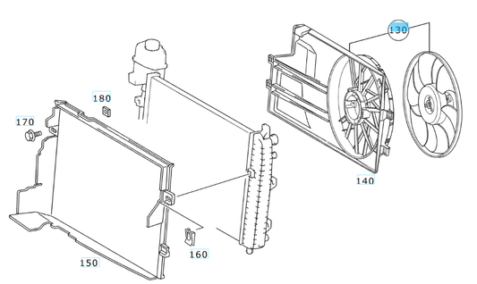 A1685000193 MERCEDES W168 BLOWER 300W GENUINE NEW