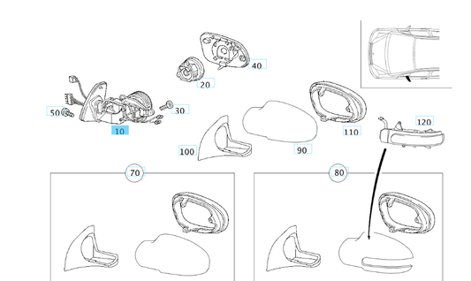 A1688101376 MERCEDES 168 FRAME GENUINE NEW