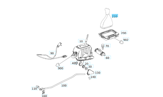 A2042671510 8L41 MERCEDES W204 W212 AUTOMATIC SELECTOR LEVER KNOB GENUINE NEW