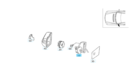 A2108100176 MERCEDES 210 FRAME GENUINE NEW