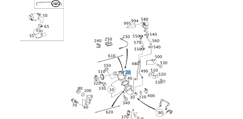 A2114903336 MERCEDES CATALYTIC CONVERTER GENUINE NEW