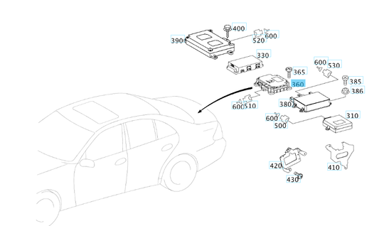 A2118703826 MERCEDES W211 CONTROL UNIT MOBILE PHONE GENUINE NEW
