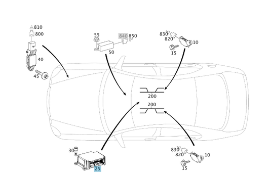 A2118704326 MERCEDES W211 C219 AIRBAG TRIGGER CONTROL UNIT GENUINE NEW
