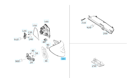 A2469068800 MERCEDES W242 W246 REAR RIGHT LAMP COMBINATION ULO 1179012 NEW