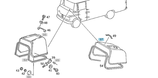 A3098870201 MERCEDES 309 310 ENGINE HOOD GENUINE NEW