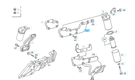 A3660900640 MERCEDES 306 362 364 366 372 374 376 386 BEAM GENUINE NEW