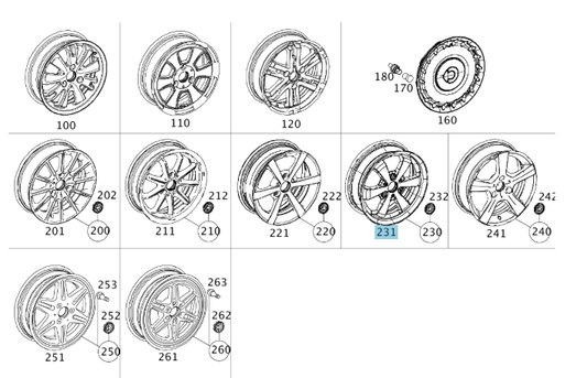 A4514011802 SMART 451 3-HOLE FRONT CHROME SPOKE WHEEL GENUINE NEW