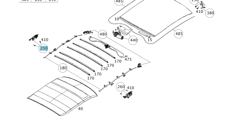 A4517760141 SMART 451 B-PILLAR ON THE LEFT EYELET GENUINE NEW