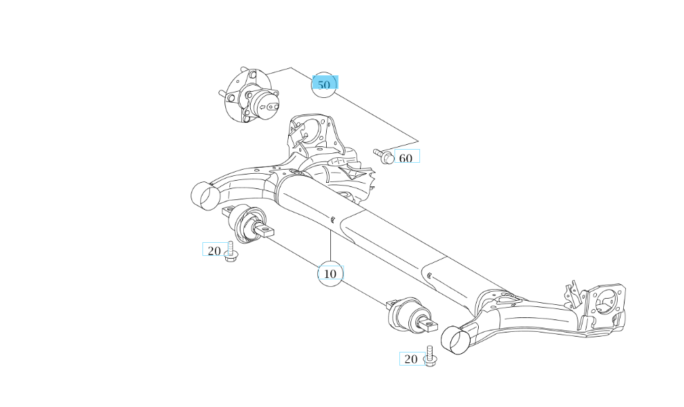 A4543500135 MERCEDES 454 TS WHEEL BEARING GENUINE NEW