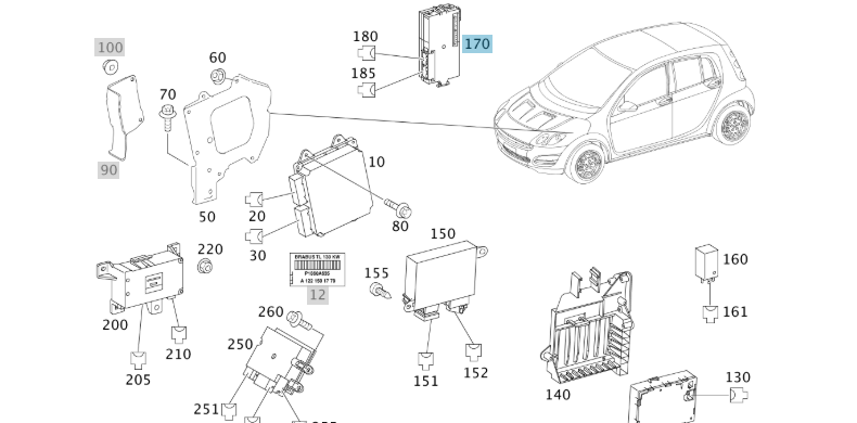 A4548202826 SMART 454 ALARM SYSTEM SAM CONTROL ELECTRONICS GENUINE NEW