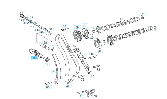 A6060500211 MERCEDES 604 605 606 CHAIN TIGHTENER GENUINE NEW