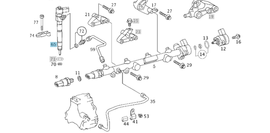 A6110700587 MERCEDES OM611 INJECTION NOZZLE BOSCH 0 445 110 011 NEW