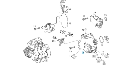 A6120700001 MERCEDES OM612 HIGH PRESSURE PUMP BOSCH 0986437013090 NEW